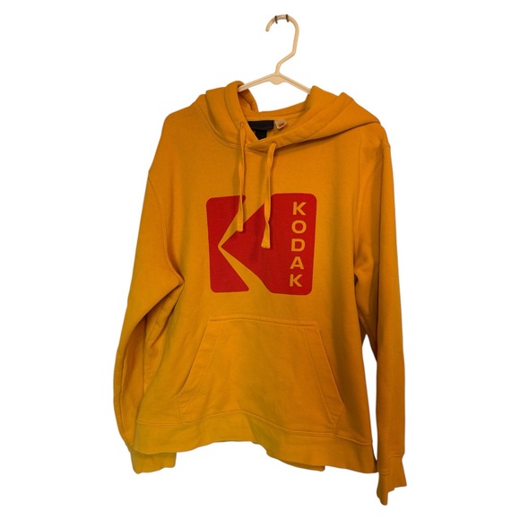 H&M Kodak Men's Yellow Hoodie Large - Picture 3 of 9